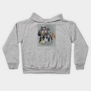 Shih Tzu Medley Kids Hoodie